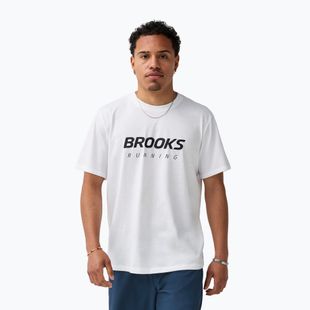 Vyriški bėgimo marškinėliai Brooks Graphic white/black