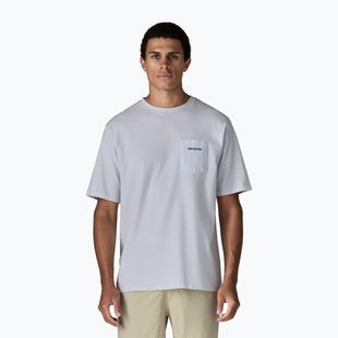 Vyriški marškinėliai Patagonia Boardshort Logo Pocket Responsibili white