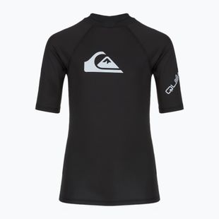 Vaikiški plaukimo marškinėliai Quiksilver All Time vallarta black