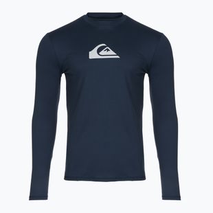 Vyriški plaukimo marškinėliai ilgomis rankovėmis Quiksilver Solid Streak navy blazer/grey