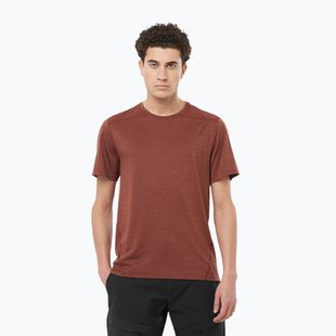 Vyriški žygio marškinėliai Salomon Outline rum raisin