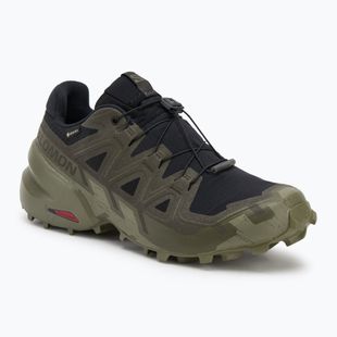 Vyriški bėgimo bateliai Salomon Speedcross 6 GTX juoda/peat/deep lichen green