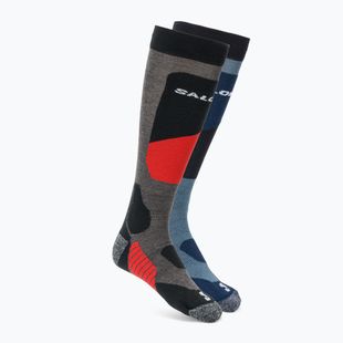 Slidinėjimo kojinės Salomon S/Access 2 poros copen blue/ beluga
