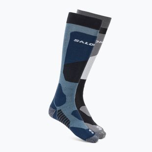 Slidinėjimo kojinės Salomon S/Access 2 poros black/ copen blue