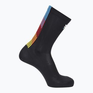 Kojinės Salomon Pulse Race Flag Crew black