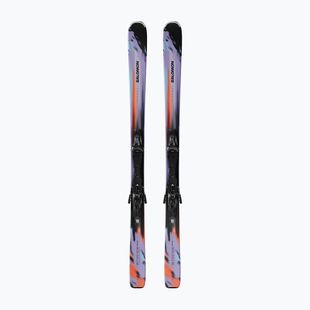 Kalnų slidės Salomon Stance Pro 86 + apkaustai MI12 GW violet tulip/nasturtium/black