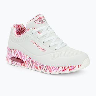 Moteriški batai SKECHERS Uno Loving Love white/red/pink mesh