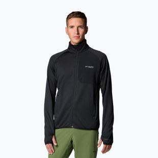 Vyriškas žygio džemperis Columbia Triple Canyon Grid Fleece Full Zip II black