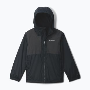 Vaikiška striukė nuo lietaus Columbia Rainy Trails II Fleece mountain black/black slub