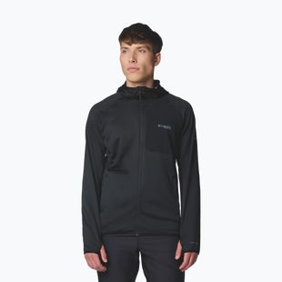 Vyriškas džemperis Columbia Triple Canyon Grid Fleece Hooded Full Zip II black