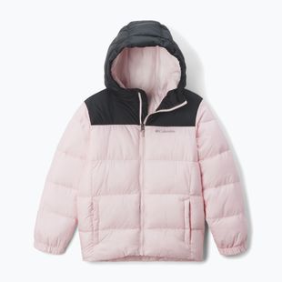 Vaikiška pašiltinta striukė Columbia Puffect Hooded satin pink/black