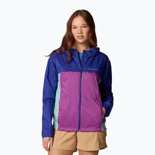 Moteriška striukė nuo vėjo Columbia Crested Canyon Windbreaker razzle/spray/clematis blue