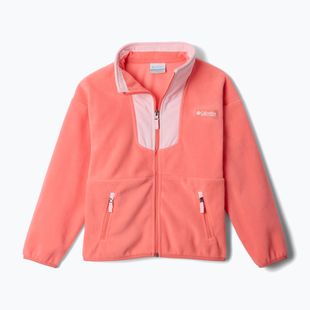Vaikiškas fliso džemperis Columbia Sequoia Grove Full Zip Fleece hot coral/satin pink