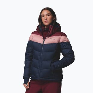 Moteriška slidinėjimo striukė Columbia Abbott Peak II Ins collegiate navy/rich wine/eraser pink