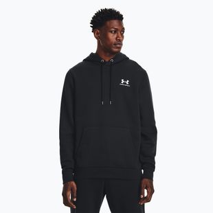 Vyriška Under Armour Essential Fleece Hoodie juoda/balta