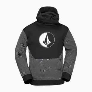 Vyriškas snieglenčių džemperis Volcom Hydro Riding Hoodie black print