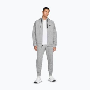 Vyriškas treniruočių džemperis Nike Therma Fit Full-Zip dark grey heather/particle grey/black