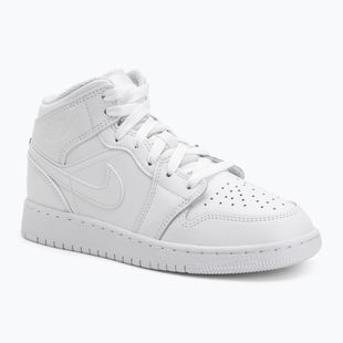 Vaikiški batai Nike Jordan 1 Mid white/white/white