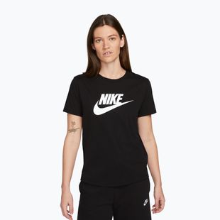 Moteriški marškinėliai Nike Sportswear Club Essentials Logo black/white