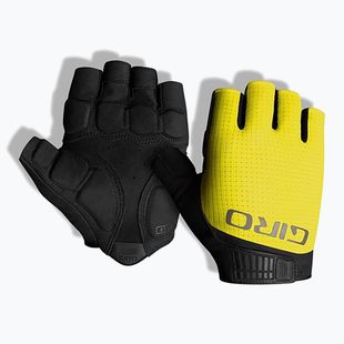 Vyriškos dviračių pirštinės Giro Bravo Gel II highlight yellow