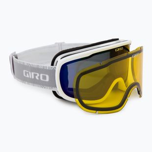 Moteriški slidinėjimo akiniai Giro Moxie white & grey chute/ cobalt/ yellow