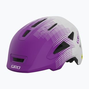 Vaikiškas dviračio šalmas Giro Scamp II Integrated MIPS matte purple towers