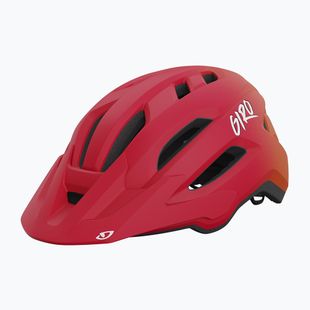 Vaikiškas dviračio šalmas Giro Fixture II Integrated MIPS matte red fade