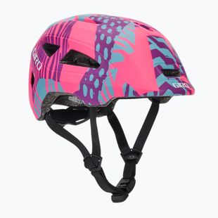 Vaikiškas dviračio šalmas Giro Scamp II Jr matte pink animal