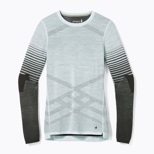 Moteriški termoaktyvūs marškinėliai Smartwool Intraknit Thermal Merino Base Layer Pattern Crew aqua