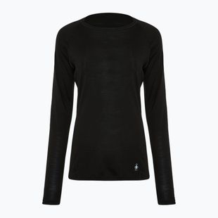 Moteriški termoaktyvūs marškinėliai Smartwool Classic All-Season Merino Base Layer Crew Boxed juodi