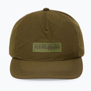 Vyriška kepurė su snapeliu Napapijri F-Box Logo dark olive
