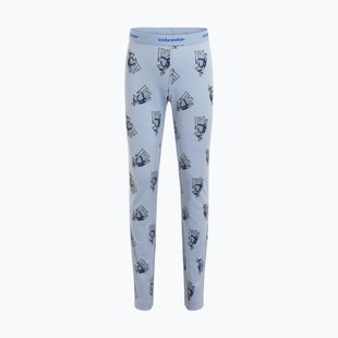 Vaikiškos termo kelnės icebreaker Merino 200 Oasis Bear Tour zinc blue/aop