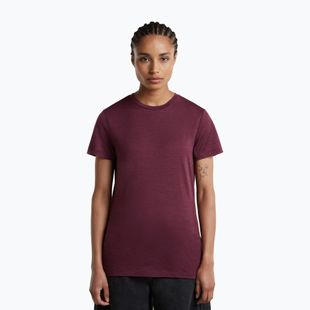 Moteriški žygių marškinėliai icebreaker Merino 150 Tech Lite III dark berry