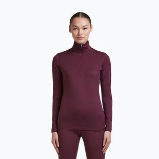 Moteriškas termo džemperis Icebreaker 200 Oasis LS Half Zip dark berry