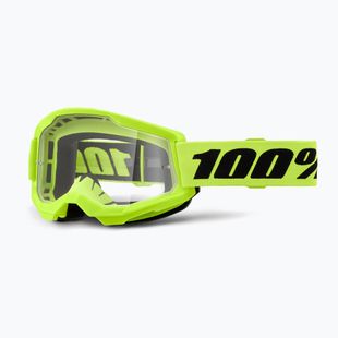 Dviračių akiniai 100% Strata 2 neon yellow/clear