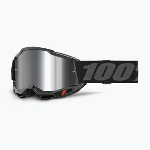 Dviračių akiniai 100% Loss 2 black/silver mirror