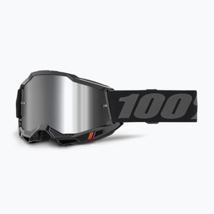 Dviračių akiniai 100% Accuri 2 black/silver mirror