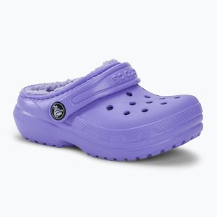Crocs Classic Lined digital violet vaikiškos šlepetės