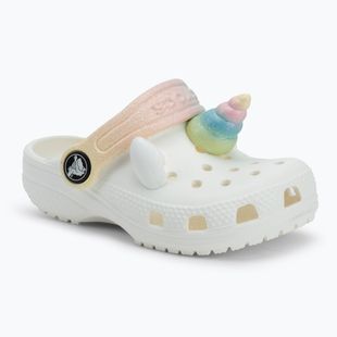 Vaikiškos šlepetės Crocs Classic IAM Rainbow Unicorn CgT chalk