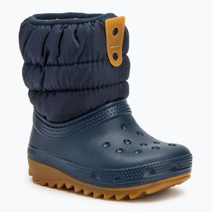 Vaikiški sniego batai Crocs Classic Neo Puff Boot Toddler navy/gum