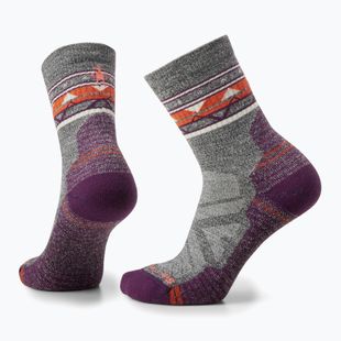 Moteriškos kojinės Smartwool Hike Light Cushion Zig Zag Valley Mid Crew ash/charcoal