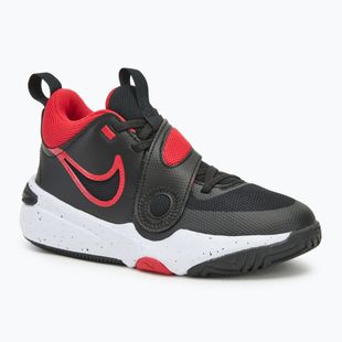 Vaikiški krepšinio batai Nike Team Hustle D11 black/ white/ university red