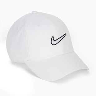 Kepurė su snapeliu Nike Club Unstructured Swoosh white/white