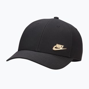 Kepurė su snapeliu Nike Dri-Fit Club black/metallic gold