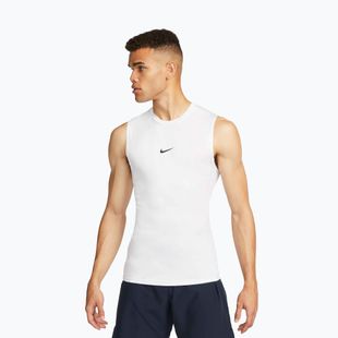 Vyriški marškinėliai Nike Pro Dri-Fit Tight be rankovių, skirti fitnesui white/black