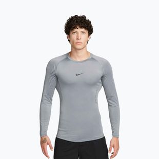 Vyriški treniruočių marškinėliai ilgomis rankovėmis Nike Pro Dri-Fit Tight Fitness smoke grey/black
