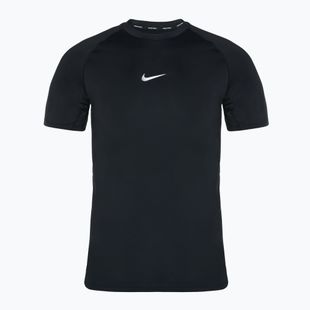 Vyriški treniruočių marškinėliai Nike Pro Dri-FIT Slim SS, juodi/balti