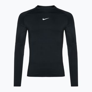 Vyriškos treniruočių kelnės su ilgomis rankovėmis Nike Pro Warm LS black/white