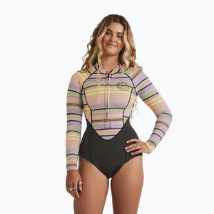Moteriškas plaukimo kostiumas Billabong 2/2 mm Salty Dayz Natural Spring Black Multi