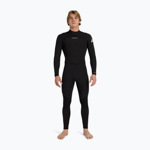 Vyriškas plaukimo hidrokostiumas Quiksilver Prologue+ 3/2 mm Back Zip Flatlock black